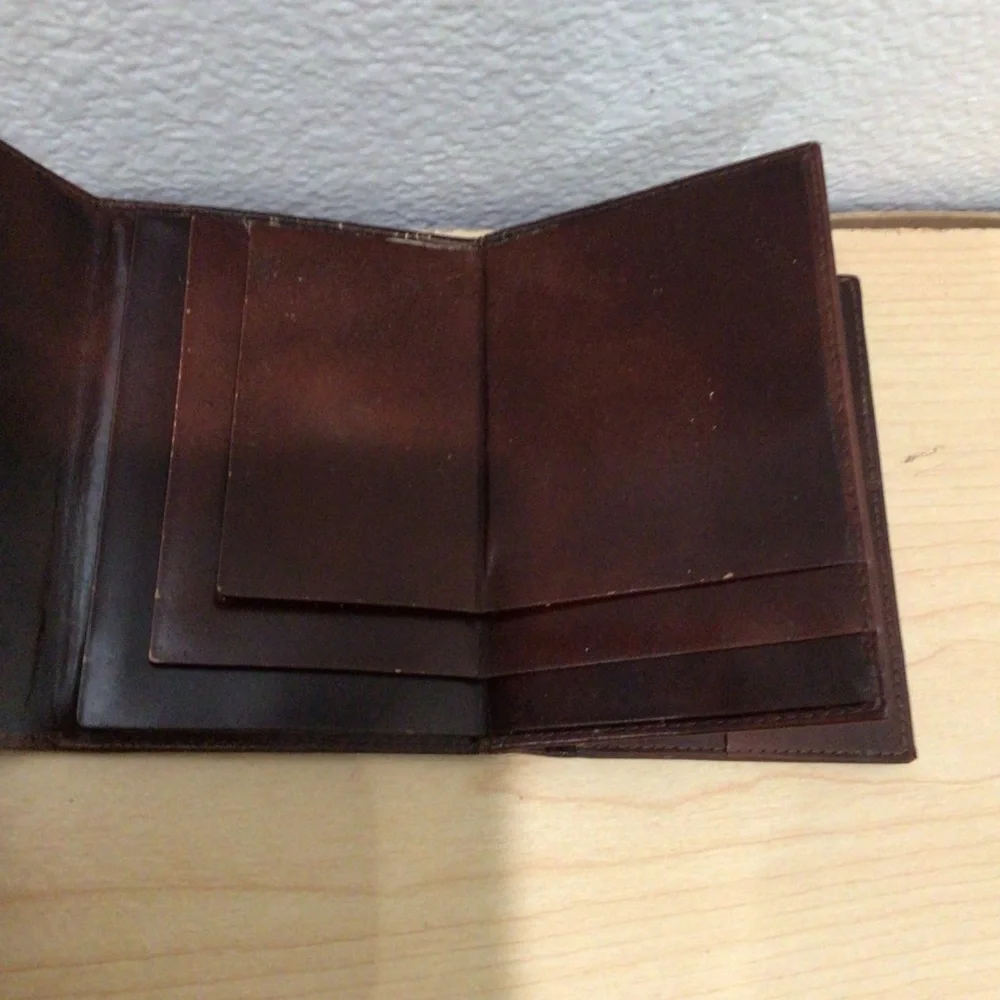 Vintage Brown Alligator Bifold Wallet
